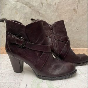 Born Leather Ankle Booties